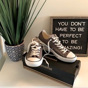 Converse Gray Low Tops size 11 women’s/9 men’s